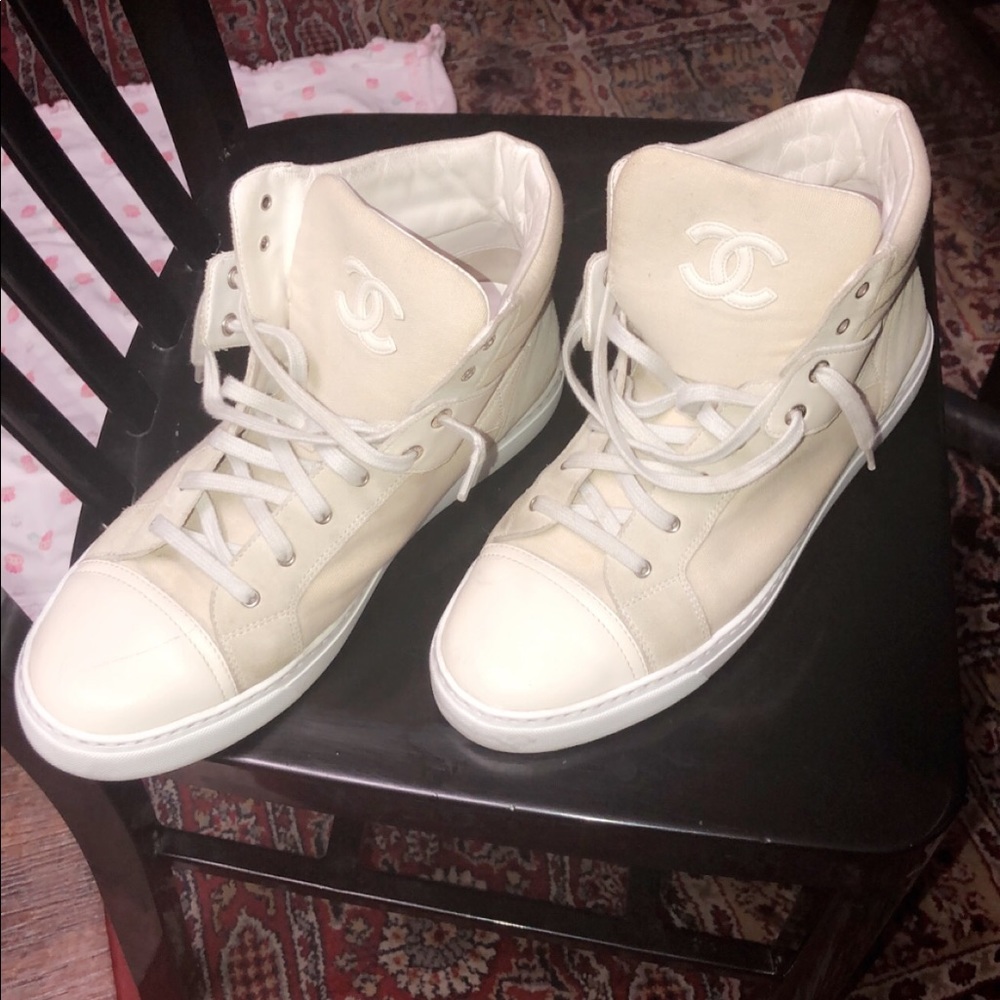 Chanel High Top Sneakers - Picture 2 of 7
